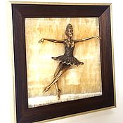 Картины и панно handmade. Livemaster - original item Panel - dancing ballerina. Handmade.