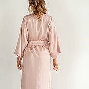 Одежда handmade. Livemaster - original item Lula bathrobe made of powder-colored tencel. Handmade.