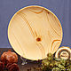Wooden Plate (25cm) 100%#61, Plates, Novokuznetsk,  Фото №1
