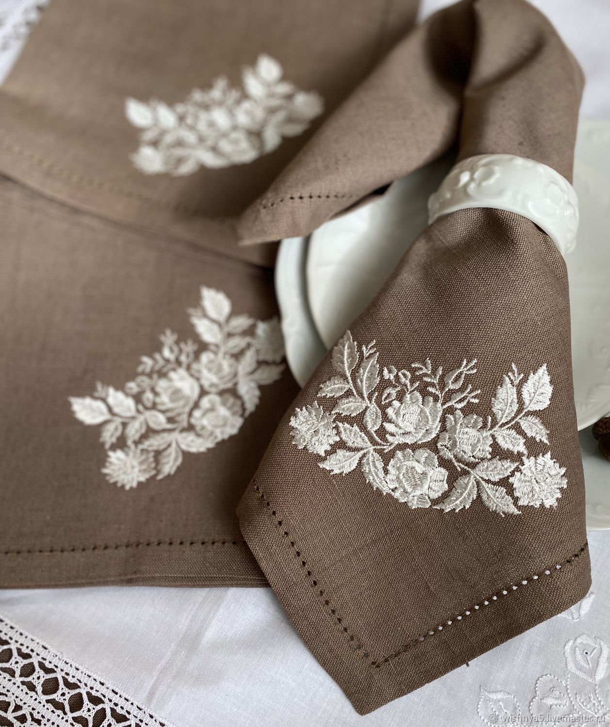 Салфетки: Декоративные салфетки: « Молочный шоколад » купить в интернет ...