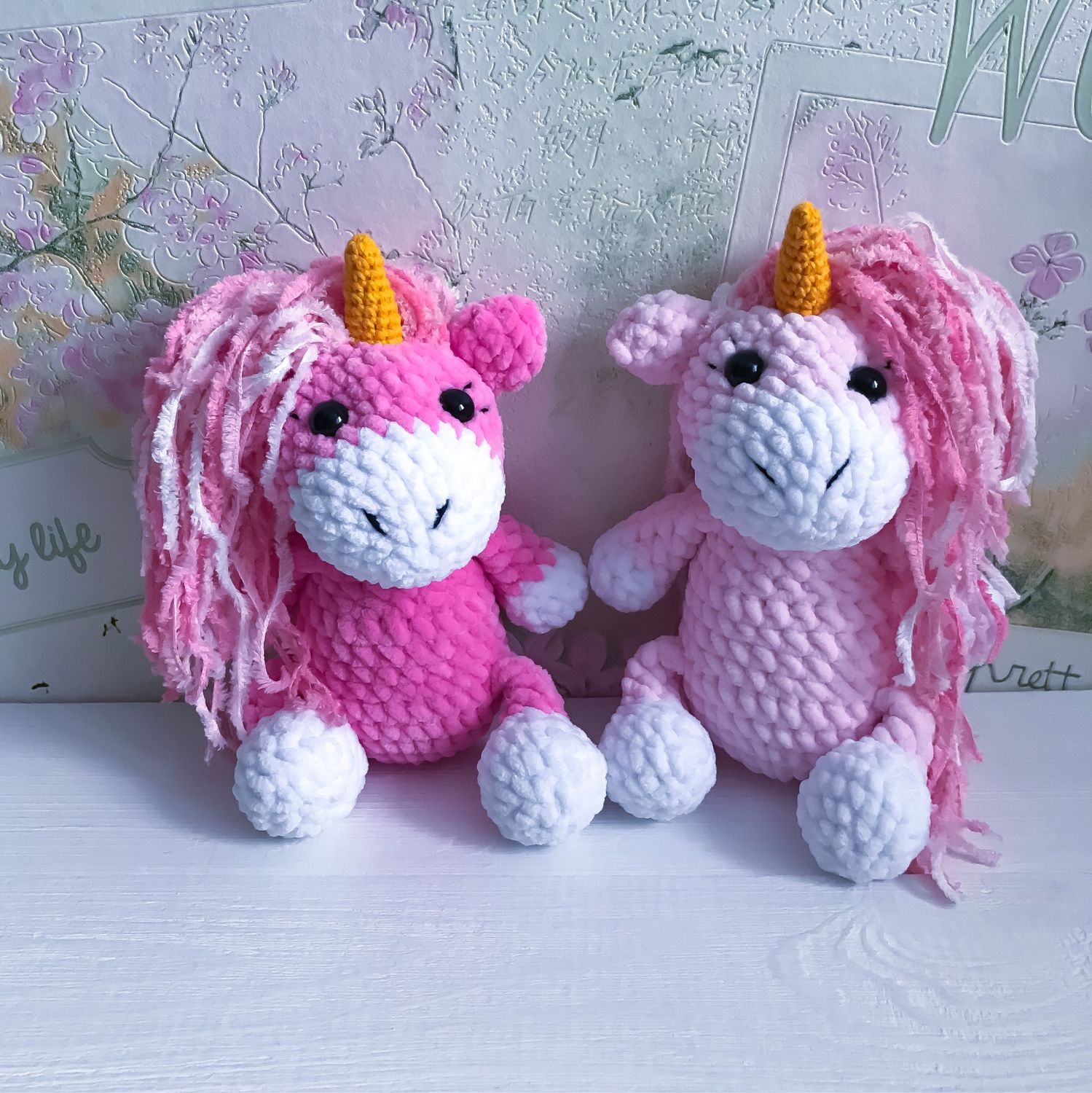 Вязаный плюшевый единорог игрушка подарок для девочки купить в интернет ...