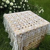 Винтаж handmade. Livemaster - original item Lace tablecloth vintage USSR handmade lace. Handmade.