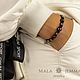 Garnet Women's Braided Bracelet, original, unusual Stylish. Braided bracelet. malajemma. Online shopping on My Livemaster.  Фото №2