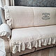 Linen capes for sofas and armchairs in Provence style. Blankets. Linenburg. My Livemaster. Фото №5