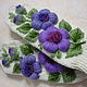 Mittens with embroidery 'Lilac flower', Mittens, Gribanovsky,  Фото №1