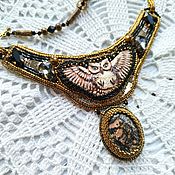 Украшения handmade. Livemaster - original item Necklace: Night Huntress necklace with author`s cabochon. Handmade.
