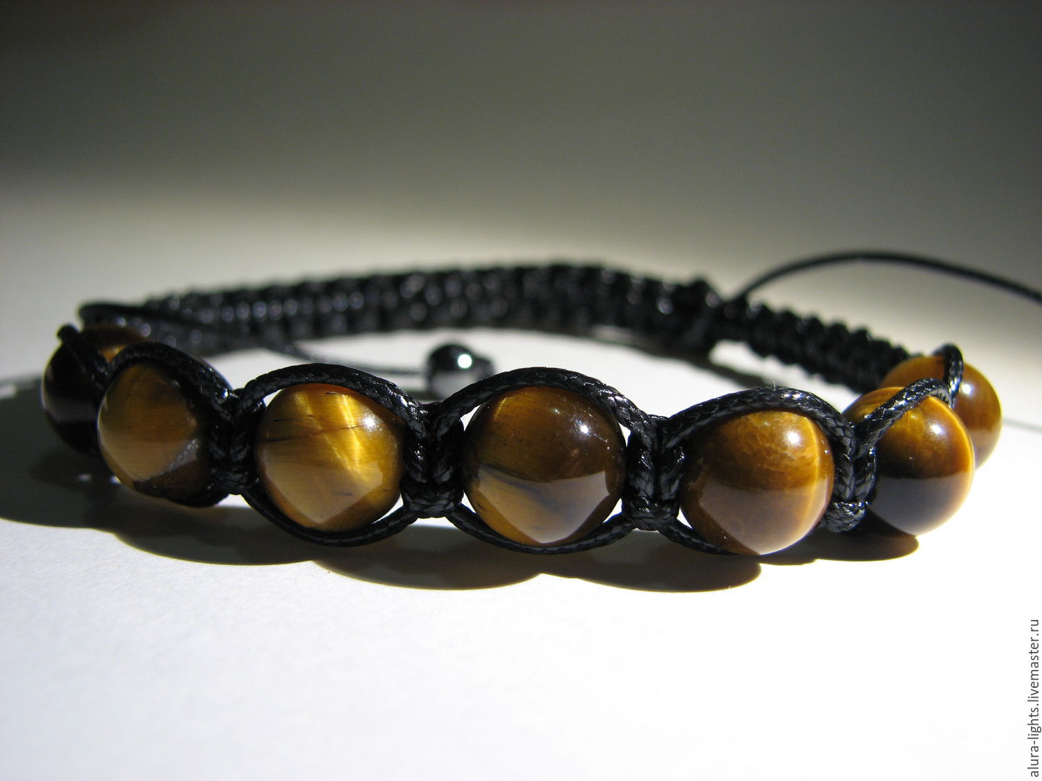 Shamballa bracelet with tiger's eye 'the Strength of a tiger', Bead bracelet, Moscow,  Фото №1