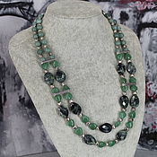 Украшения handmade. Livemaster - original item Necklace made of natural stones ( jade, aventurine, jasper). Handmade.