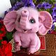 Elephant pink. Stuffed Toys. Galliniart. Online shopping on My Livemaster.  Фото №2