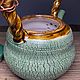 Чайник из серии «Чайный лес» с деревянной ручкой. Чайники. Pylina-ceramics. Ярмарка Мастеров.  Фото №4