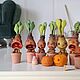 Мандрагоры в горшках орущие разные миниатюра для кукол румбоксов. Мини фигурки и статуэтки. Иванова  Анна (шерсть и пластика) (zontiks). Ярмарка Мастеров.  Фото №7