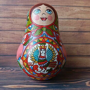 Русский стиль ручной работы. Ярмарка Мастеров - ручная работа Музыкальная неваляшка с автоской ручной росписью.. Handmade.