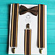 Men's brown suspenders 35 mm wide Elastis / chocolate wedding. Suspender. Respect Accessories. Online shopping on My Livemaster.  Фото №2