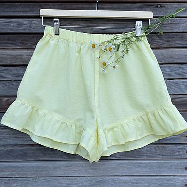 Одежда ручной работы. Ярмарка Мастеров - ручная работа Шорты с рюшами. Handmade.