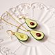 Avocado Earrings and Pendant'. Jewelry Sets. Country Cottage. My Livemaster. Фото №4