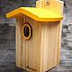 Wooden birdhouse for birds 'Sunny'. Bird feeders. Art bird feeder. My Livemaster. Фото №4