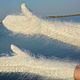 NEW SUPER LONG MITTENS 'WHITE IS ALWAYS IN FASHION'. Mittens. KOZAmoDA (kozamoda) (kozamoda). My Livemaster. Фото №4