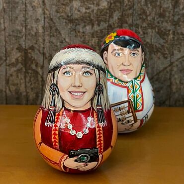 Русский стиль ручной работы. Ярмарка Мастеров - ручная работа Неваляшка с портретом. Handmade.