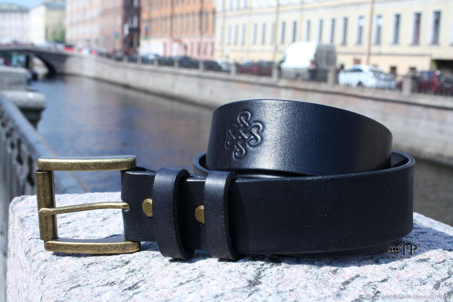 Belt leather men's, Straps, St. Petersburg,  Фото №1