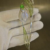 Украшения handmade. Livemaster - original item brooch Lily of the valley. Nickel silver, crystals.. Handmade.