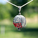 Mount Ararat pendant in 925 silver with red zircons SS0040. Pendants. Sunny Silver. My Livemaster. Фото №4