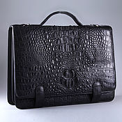 Сумки и аксессуары handmade. Livemaster - original item Crocodile leather briefcase IMA0548B1. Handmade.