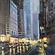 Oil painting 'big city Lights', Pictures, Moscow,  Фото №1