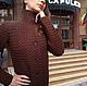 Вязаный кардиган пальто HollandPark с высокой стойкой