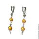 Amber earrings amber natural stone yellow honey. Earrings. BalticAmberJewelryRu Tatyana. Online shopping on My Livemaster.  Фото №2