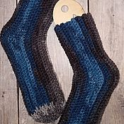 Аксессуары handmade. Livemaster - original item Crocheted Men`s Socks. Handmade.
