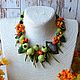 Necklace for girl 'Bulk apples', Beads2, Kolomna,  Фото №1