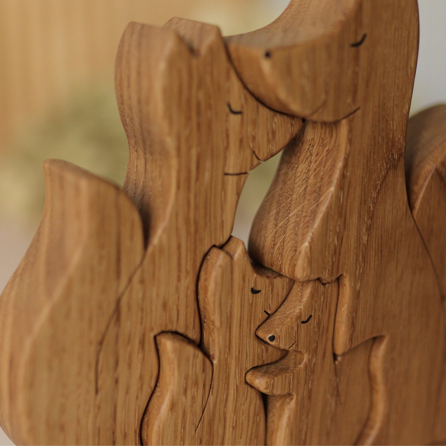 Сувенирные фигурки «Семья лисичек с двумя лисятами» в интернет-магазине ...