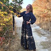 Одежда handmade. Livemaster - original item Warm long dress 