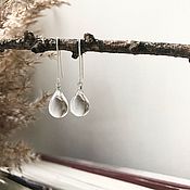 Плетеное кольцо из серебра 925 «Прозрачность»