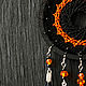 Black and Orange Dream Catcher Dream Trap in the Car. Dream catchers. mfdreams. Online shopping on My Livemaster.  Фото №2