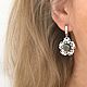 Order Pearl earrings lace, beautiful earrings for sanochkah. LovelyStones. Livemaster. . Earrings Фото №3