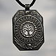 Amulet Tree of life in runic circle silver 925, Pendants, Moscow,  Фото №1