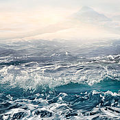 Картины и панно handmade. Livemaster - original item Paintings of the sea and mountains, Photo poster Seascape for interior. Handmade.