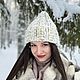 Идеальная объёмная белая шапка, Шапки, Сыктывкар,  Фото №1