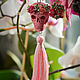 Earrings-brushes: skull and succulents. Tassel earrings. KG_flowers. Online shopping on My Livemaster.  Фото №2