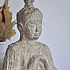 Скульптура бетонная Будда большая с фактурой дерева для дома и сада. Фигуры садовые. A Z O V   G A R D E N. Ярмарка Мастеров.  Фото №4