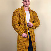 Мужская одежда handmade. Livemaster - original item Men`s cardigan made of wool. Handmade.