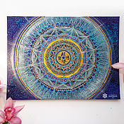 Картины и панно handmade. Livemaster - original item Mandala of Wealth and Prosperity on handmade canvas. Handmade.