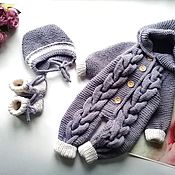 Одежда детская handmade. Livemaster - original item Knitted Romper for baby. Handmade.