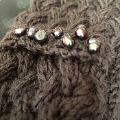 Аксессуары handmade. Livemaster - original item Bandage made of Italian yarn MOTHER of pearl with natural pearls. Handmade.