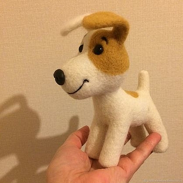 Куклы и игрушки ручной работы. Ярмарка Мастеров - ручная работа Войлочная игрушка: Рекс. Handmade.
