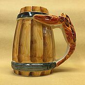 Посуда handmade. Livemaster - original item Mugs and cups: A barrel with cancer. Handmade.