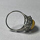 Amber Ring Natural Amber Yolk Nickel Silver Plating Scan. Vintage ring. Aleshina. My Livemaster. Фото №4