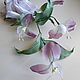 Silk flowers twig brooch Delicate cloud. Brooches. LIUDMILA SKRYDLOVA (flower glade). Online shopping on My Livemaster.  Фото №2