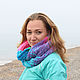 Snood two turnover 'Felicita', a winter Snood, knitted Snood, Scarves, Simferopol,  Фото №1